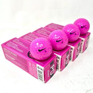 NEW [2013] Hi-Viz Pink Nike Precision PD Power Distance Women 4-Pack [12 Balls]